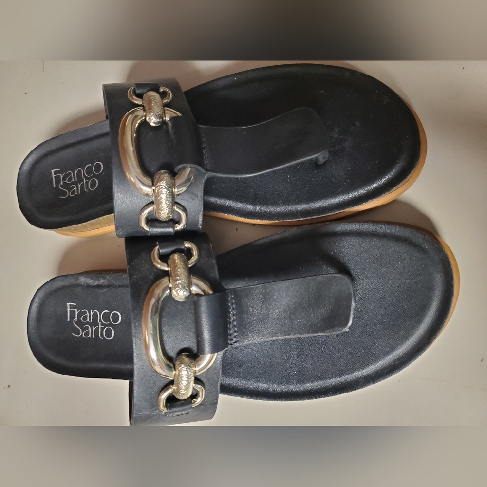 FRANCO SARTO Brielle Wedge Sandal 7.5 medium